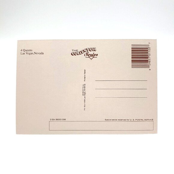 Vintage Postcard 4 Four Queens Hotel Casino Las Vegas Nevada Collector Series - Picture 2 of 2